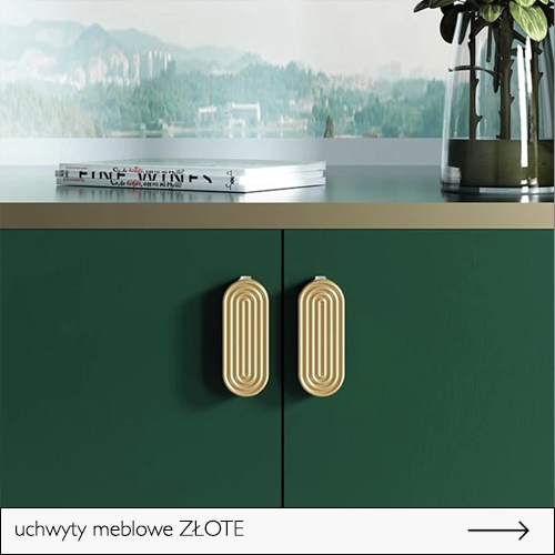 UCHWYTY MEBLOWE ZŁOTE